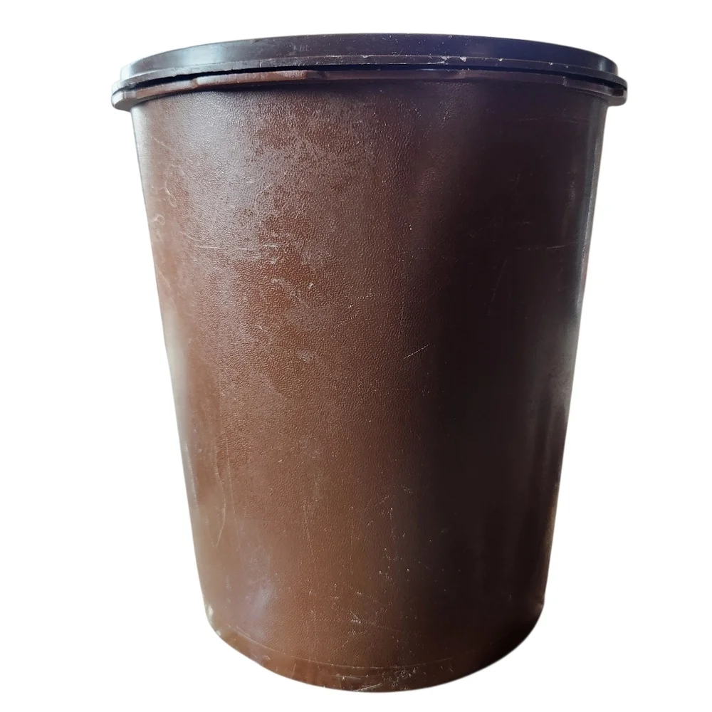 Vintage Brown Tupperware Cannister